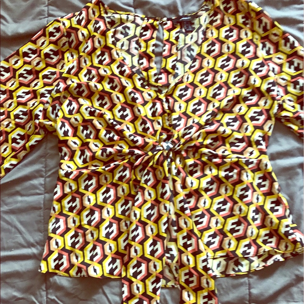 Geometric Printed Blouse